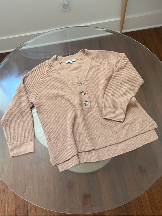 Madewell Sweaters - Madewell Button V-Neck Sweater